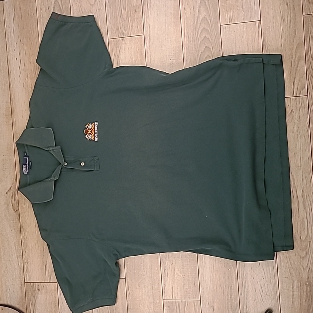 POLO RALPH LAUREN Nevillewood Golf Embroidered Green Sz XL Mens Polo Shirt VTG - Picture 6 of 7